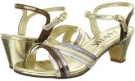 Gold Multi Metallic PU Amiana 15/A5204 for Kids (Size 13)