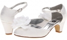 White Shimmer Satin A Line 6/A0784 for Kids (Size 13)