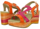 Orange/Fuschia Patent PU A Line 6/A0793 for Kids (Size 8)