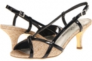 Natural Linen/Black Patent Bella-Vita Renee II for Women (Size 7.5)