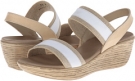 White/Natural Fabric Munro American Reed for Women (Size 9.5)