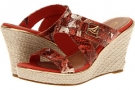 Burnt Orange Python Print Sperry Top-Sider Maris for Women (Size 6)