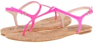 Neon Pink Patent/Cork KORS Michael Kors Joni for Women (Size 8)