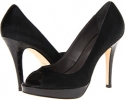 Black Haircalf Cole Haan Air Stephanie Open Toe Pump for Women (Size 8)