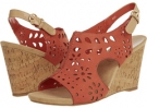 Coral Suede Anne Klein Taja for Women (Size 6)