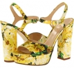 Yellow Silk Floral Print Kate Spade New York Ila for Women (Size 8)