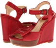 Red Sunwash Nubuck Frye Alexa Bow for Women (Size 5.5)