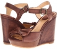 Brown Sunwash Nubuck Frye Alexa Bow for Women (Size 5.5)