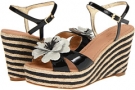 Black Patent/Cream Patent Flower Kate Spade New York Darling for Women (Size 6.5)