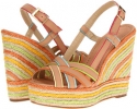 Natural Vacchetta/Multicolor Grosgrain Kate Spade New York Ladan for Women (Size 6)