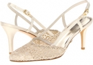 Gold Swiss Lace Stuart Weitzman Bridal & Evening Collection Lady for Women (Size 9.5)