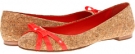 Natural Cork/Neon Orange Patent Kate Spade New York Tiny for Women (Size 9.5)