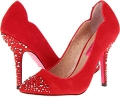 Red Suede Betsey Johnson for The Cool People Libbii for Women (Size 6.5)