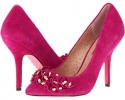 Fuchsia Suede Betsey Johnson for The Cool People Leaahh for Women (Size 6.5)