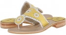 Buttercup/White Jack Rogers Palm Beach Navajo for Women (Size 11.5)