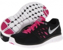 Black/Fusion Pink/White/Metallic Silver Nike Flex 2013 Run for Women (Size 11.5)