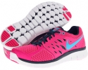 Pink Foil/Brave Blue/White/Gamma Blue Nike Flex 2013 Run for Women (Size 5)