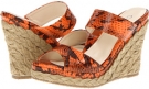 Orange Snake Christin Michaels Zina for Women (Size 7.5)