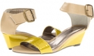 Yellow Metallic Patent Christin Michaels Zavanna for Women (Size 7.5)