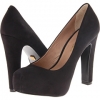 Black Suede Pour La Victoire Erina Platform Pump for Women (Size 7.5)