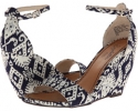 Navy Print Seychelles Thyme for Women (Size 7.5)