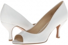 White Leather Nine West Quinty for Women (Size 7.5)