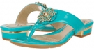 Teal Patent Leather Sofft Bernelle for Women (Size 7)