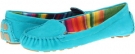 Turquoise Natural Nubuck Nine West Tyrant for Women (Size 5.5)