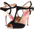 Black Suede Betsey Johnson Blonddee for Women (Size 7)