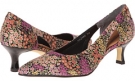 Black Floral Print/Patent Rose Petals Aaron for Women (Size 5)