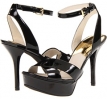 Black Patent MICHAEL Michael Kors Gideon Sandal for Women (Size 9)