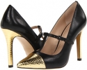 Black/Gold Nappa Metallic Snake Pour La Victoire Carma for Women (Size 10)