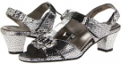 Silver Snake Print Rose Petals Lottie for Women (Size 7.5)