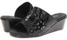 Black Leather/Patent Walking Cradles Hottie for Women (Size 7)