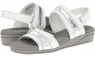 White/Silver Multi Leather Walking Cradles Vista for Women (Size 9)