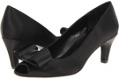 Black Satin Vigotti Melba for Women (Size 7)