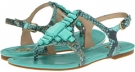 Turquoise Reptile Print Joan & David Kadison for Women (Size 5.5)