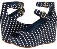 Blue Multi Marc by Marc Jacobs Two-Strap Wedge Sandal for Women (Size 9)