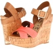 Neon Coral/Camel Sam Edelman Sasha for Women (Size 9.5)