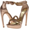 Alexander McQueen Sandal Pelle - Smooth Metallic Size 10