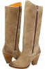 Tan Leather Frye Angela Side Zip for Women (Size 6)