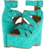 Turquoise Borello Lamb Fugu Malibu Hanlow for Women (Size 10)