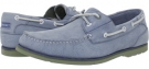 Light Blue Nubuck/Green Rockport Summer Tour 2 Eye Boat Shoe for Men (Size 7.5)