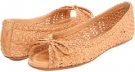 Natural Frye Malorie Woven Peep for Women (Size 8.5)