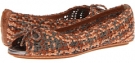 Tan/Slate Frye Malorie Woven Peep for Women (Size 5.5)