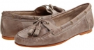 Taupe Burnished Antiqued Leather Frye Wendy Tassel Moc for Women (Size 8)