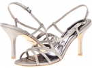 Pewter Metallic Suede Badgley Mischka Ava II for Women (Size 6)