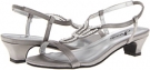 Pewter Satin Annie Lizzy for Women (Size 6.5)