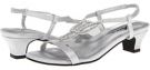 Silver Satin Annie Lizzy for Women (Size 10)