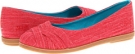 Red Cozumel Linen Blowfish Glo for Women (Size 10)